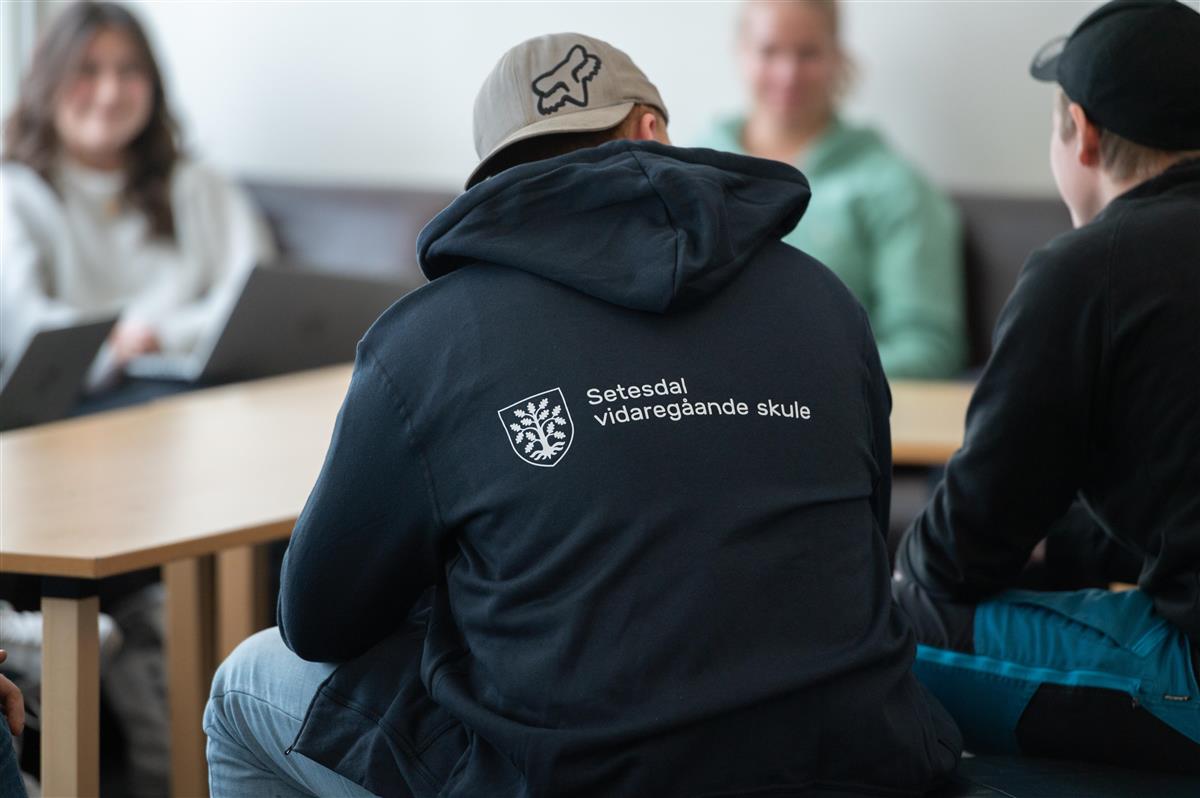 Personer sitter i sofa. Foto. - Klikk for stort bilde